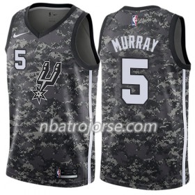 Män San Antonio Spurs Tröja Dejounte Murray 5 Nike City Edition Svart Swingman